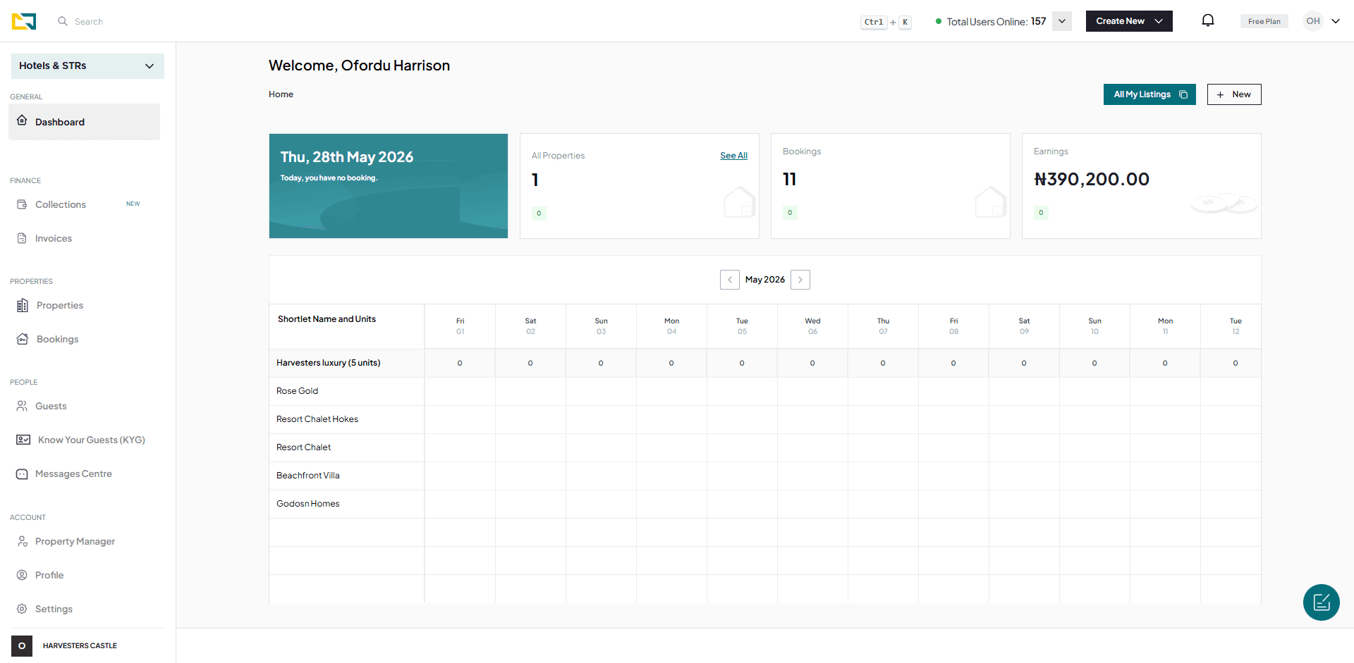 A booking calendar that understands availability