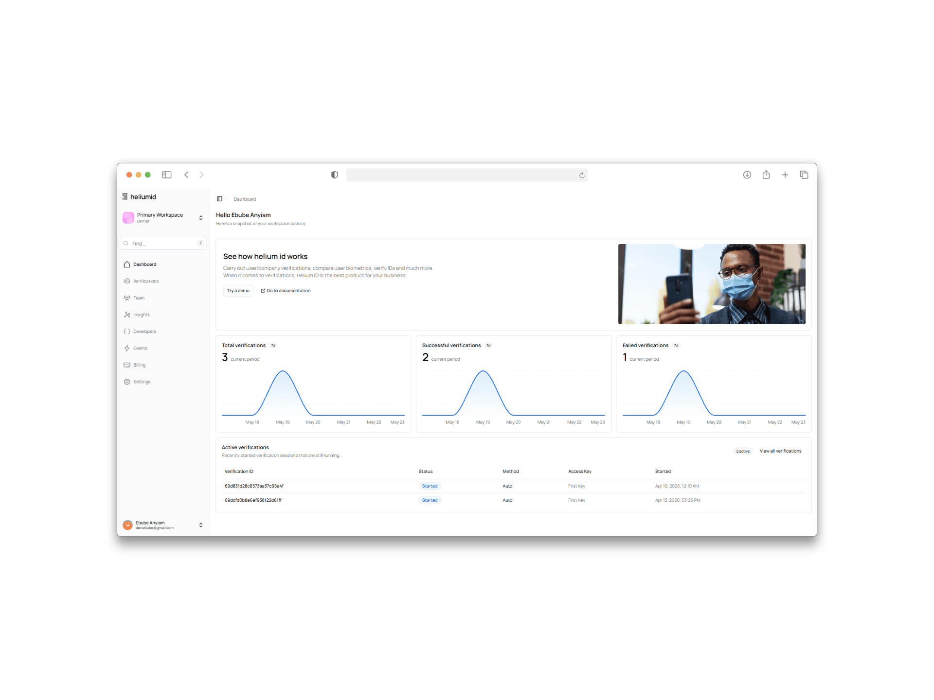 An operator dashboard for identity ops